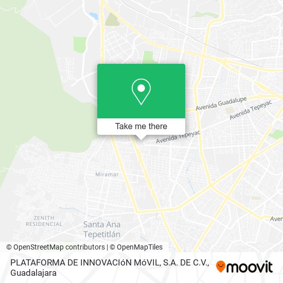 Mapa de PLATAFORMA DE INNOVACIóN MóVIL, S.A. DE C.V.