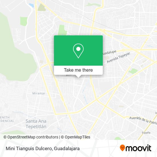 Mini Tianguis Dulcero map