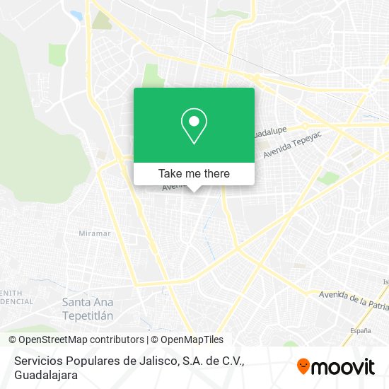 Servicios Populares de Jalisco, S.A. de C.V. map