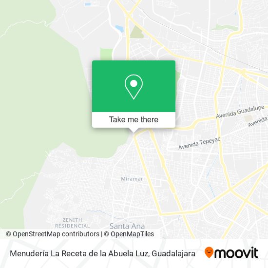 Mapa de Menudería La Receta de la Abuela Luz