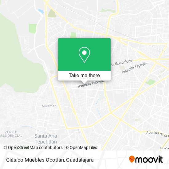 Clásico Muebles Ocotlán map