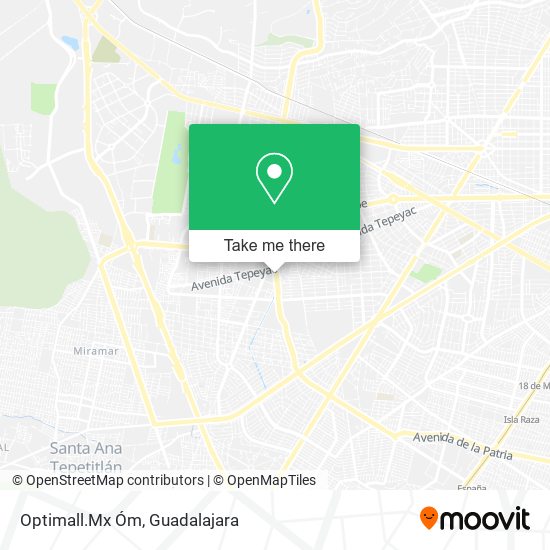 Optimall.Mx Óm map