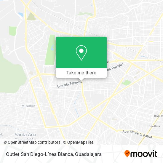 Outlet San Diego-Línea Blanca map