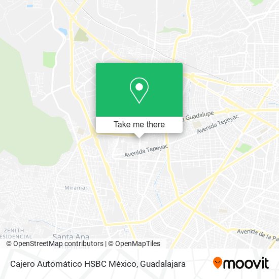 Cajero Automático HSBC México map