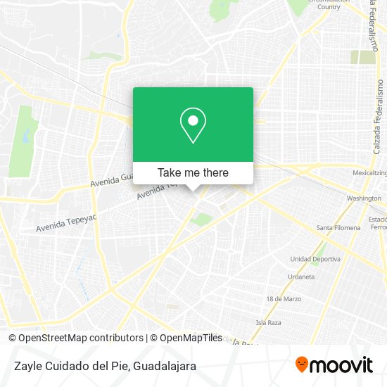 Zayle Cuidado del Pie map