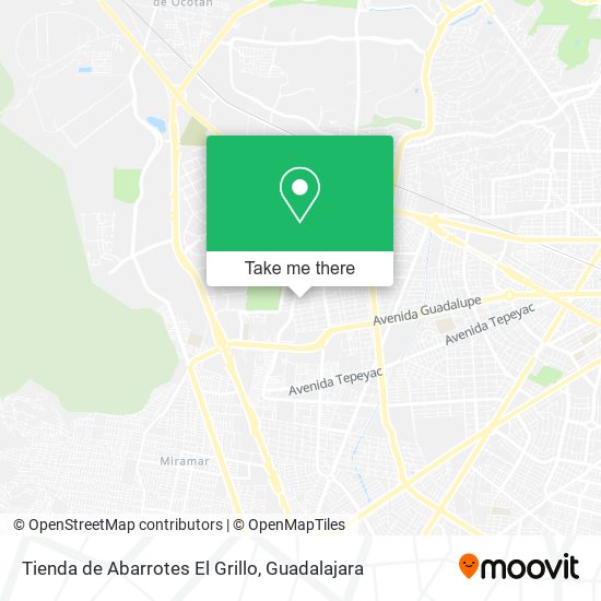 Mapa de Tienda de Abarrotes El Grillo