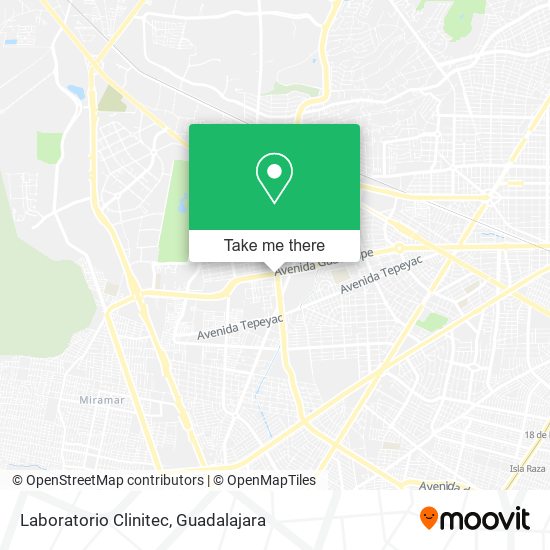 Laboratorio Clinitec map