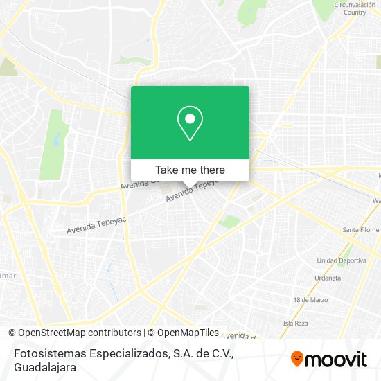 Mapa de Fotosistemas Especializados, S.A. de C.V.