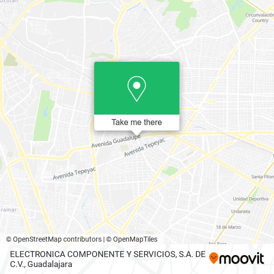 ELECTRONICA COMPONENTE Y SERVICIOS, S.A. DE C.V. map