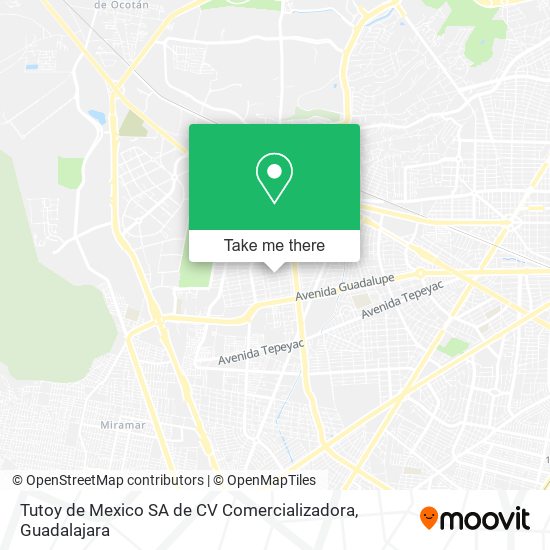 Tutoy de Mexico SA de CV Comercializadora map