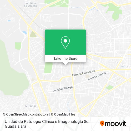 Mapa de Unidad de Patologia Clínica e Imagenología Sc