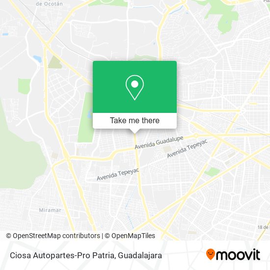 Ciosa Autopartes-Pro Patria map