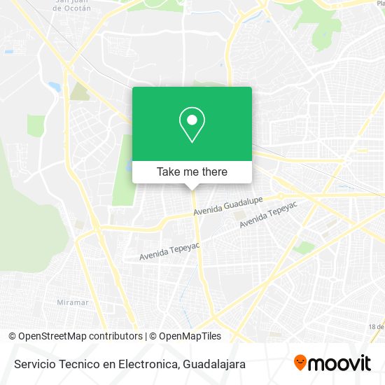 Mapa de Servicio Tecnico en Electronica