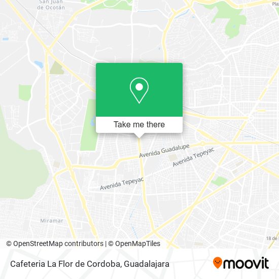 Cafeteria La Flor de Cordoba map