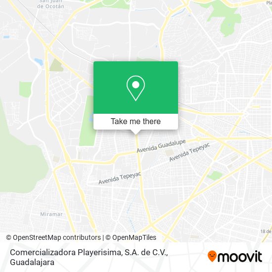 Mapa de Comercializadora Playerisima, S.A. de C.V.