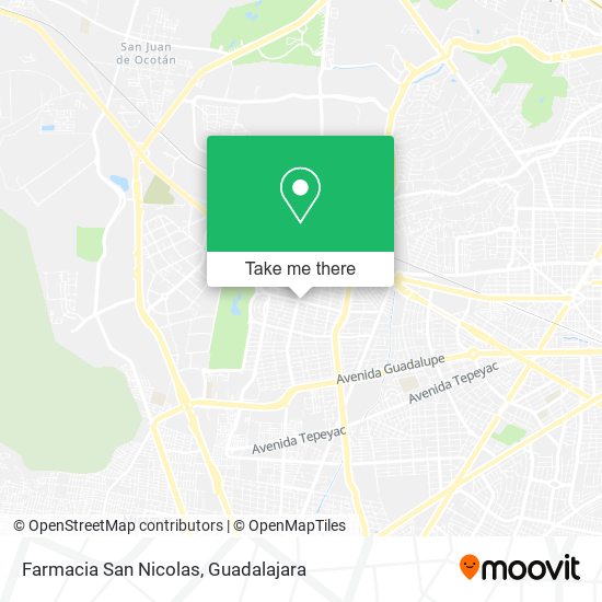 Mapa de Farmacia San Nicolas