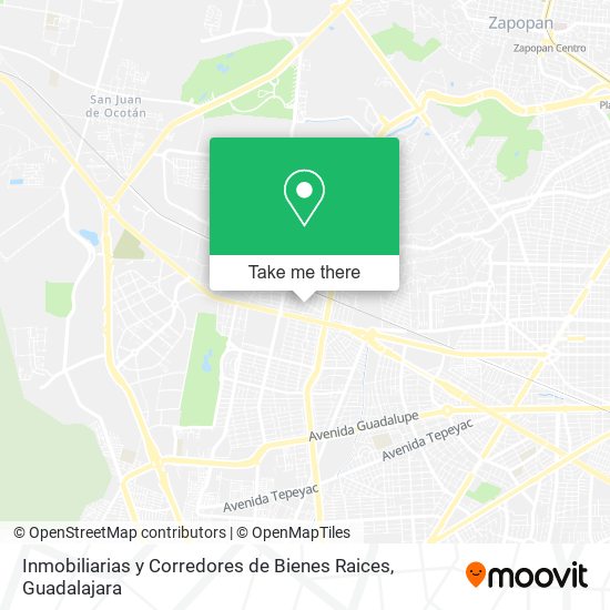 Mapa de Inmobiliarias y Corredores de Bienes Raices