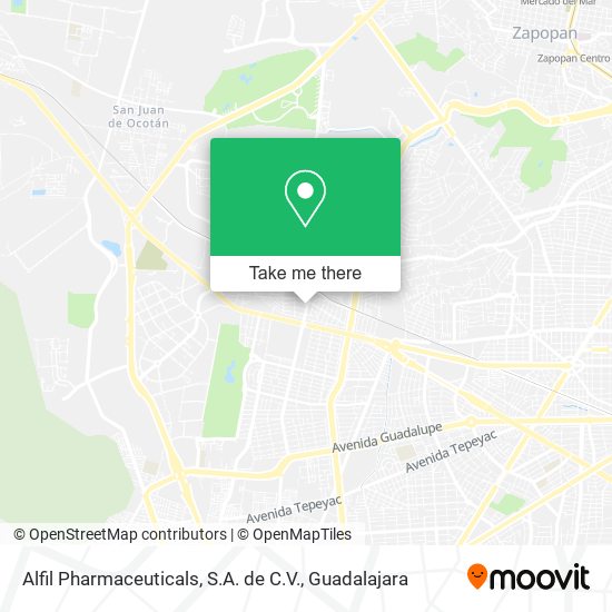 Alfil Pharmaceuticals, S.A. de C.V. map