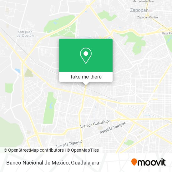 Banco Nacional de Mexico map