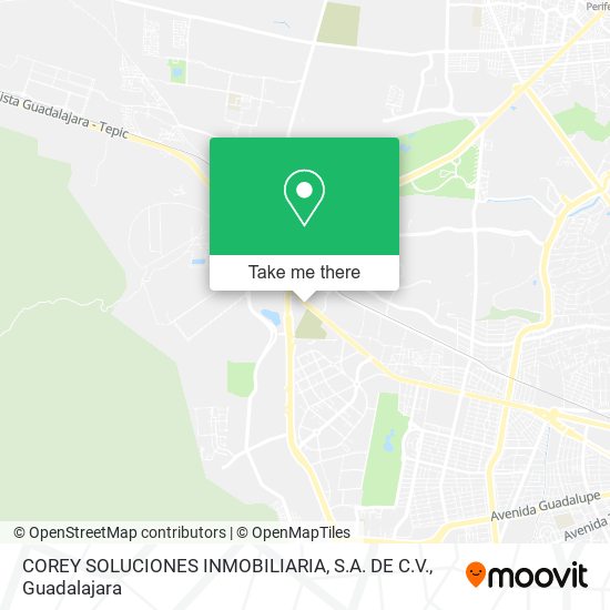 Mapa de COREY SOLUCIONES INMOBILIARIA, S.A. DE C.V.