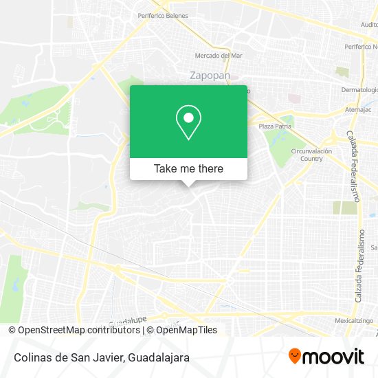 Colinas de San Javier map