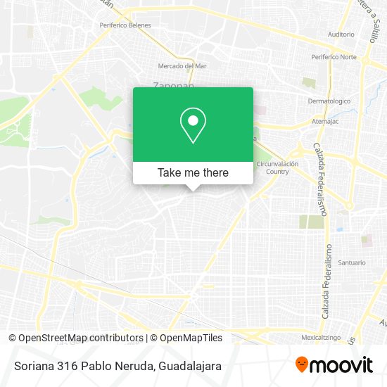 Mapa de Soriana 316 Pablo Neruda