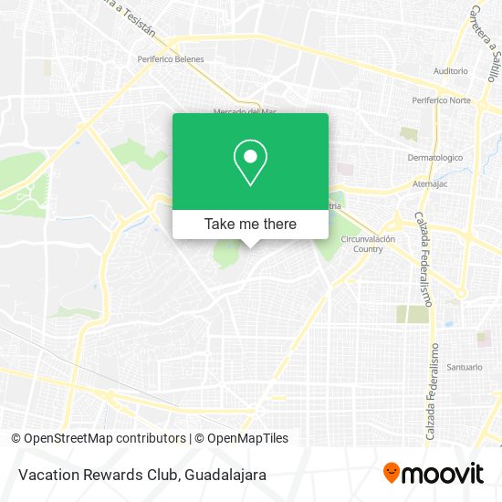 Vacation Rewards Club map