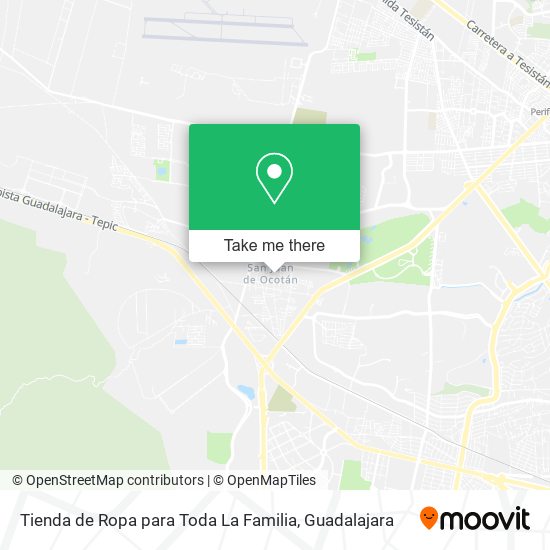 Mapa de Tienda de Ropa para Toda La Familia