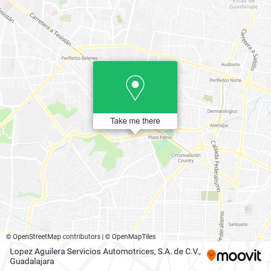 Lopez Aguilera Servicios Automotrices, S.A. de C.V. map