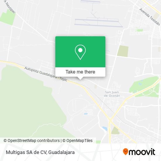 Mapa de Multigas SA de CV