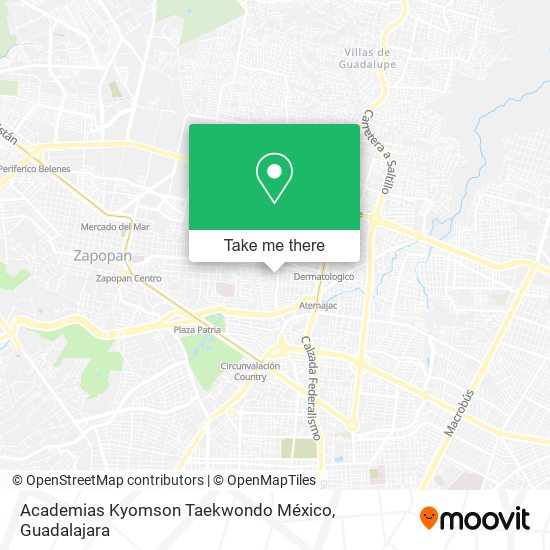 Academias Kyomson Taekwondo México map