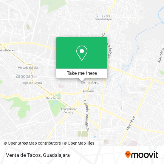 Venta de Tacos map