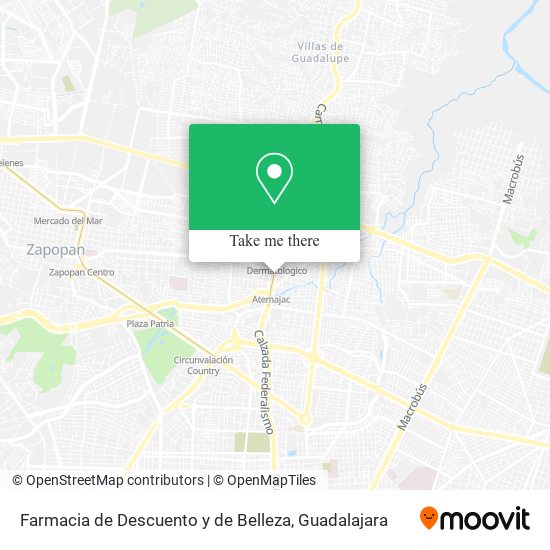 Mapa de Farmacia de Descuento y de Belleza