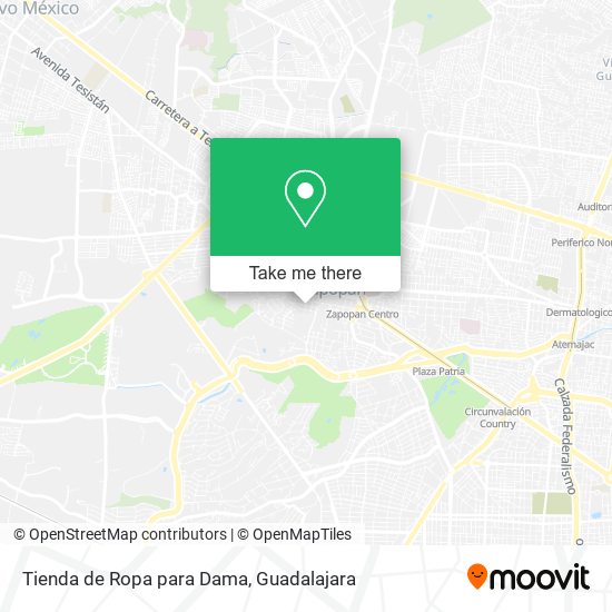 Tienda de Ropa para Dama map