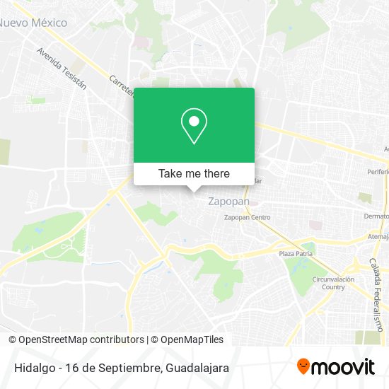 Hidalgo - 16 de Septiembre map