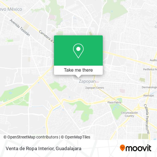 Venta de Ropa Interior map