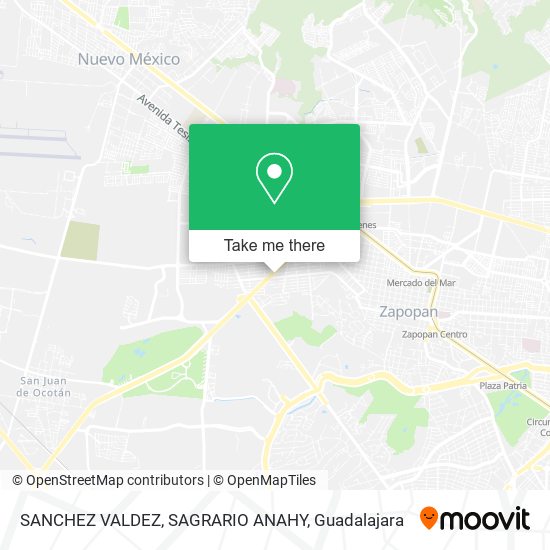 SANCHEZ VALDEZ, SAGRARIO ANAHY map