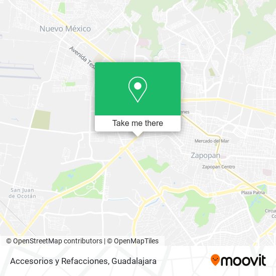 Accesorios y Refacciones map