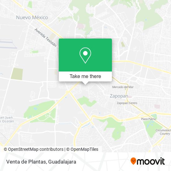 Venta de Plantas map