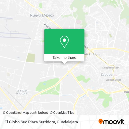 Mapa de El Globo Suc Plaza Surtidora
