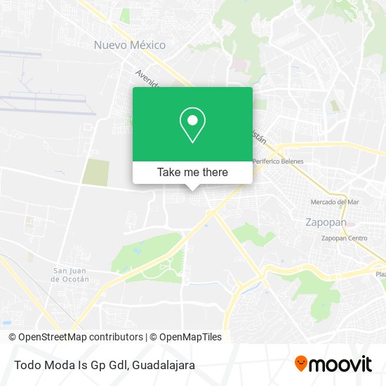 Mapa de Todo Moda Is Gp Gdl