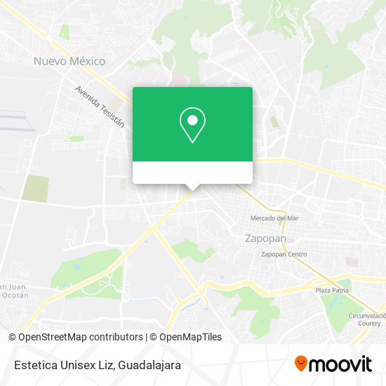 Mapa de Estetica Unisex Liz