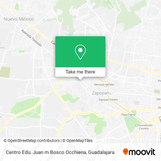 Centro Edu. Juan m Bosco Occhiena map