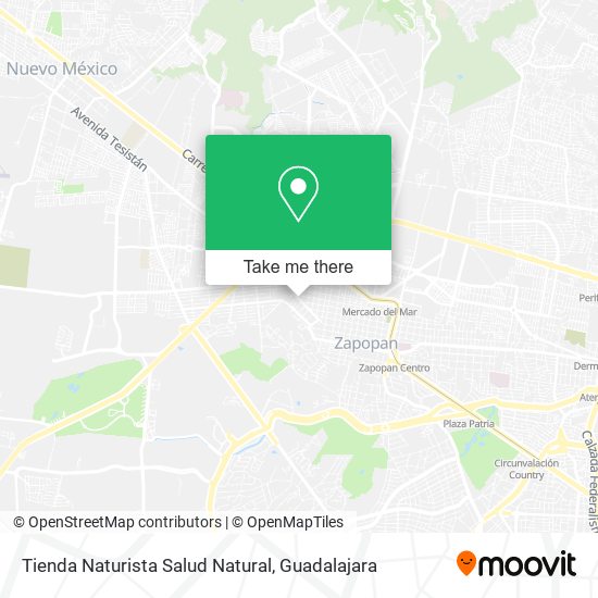 Mapa de Tienda Naturista Salud Natural