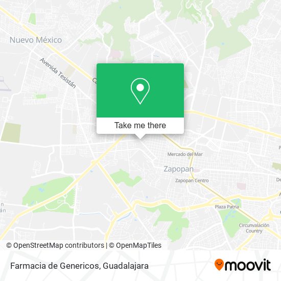 Farmacia de Genericos map