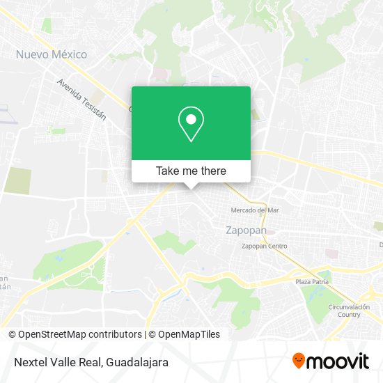 Nextel Valle Real map