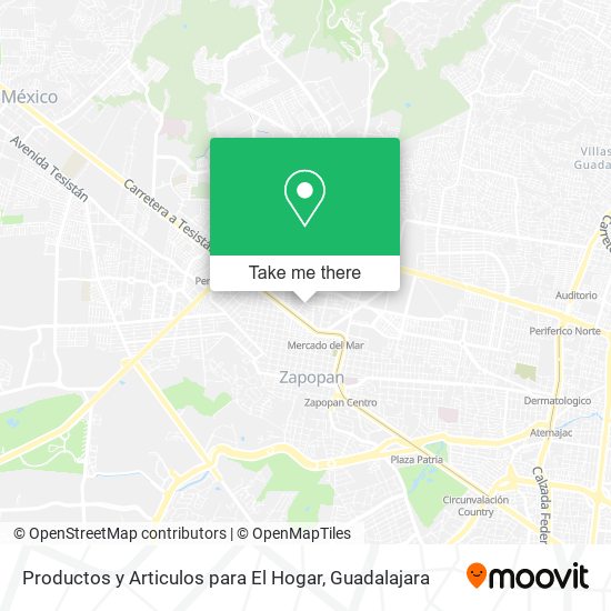 Productos y Articulos para El Hogar map