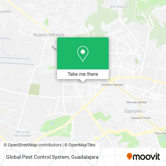 Mapa de Global Pest Control System