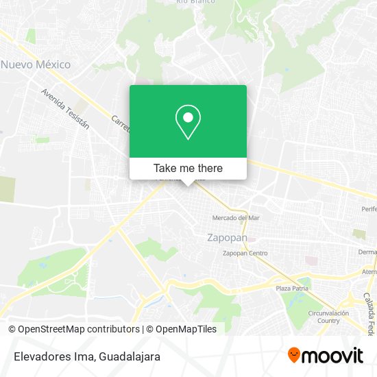 Elevadores Ima map