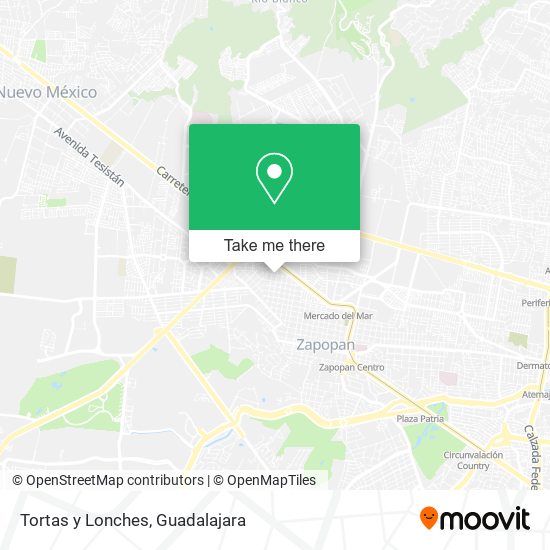 Tortas y Lonches map